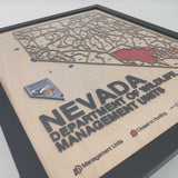 Personalized Wood Map Christmas Gift