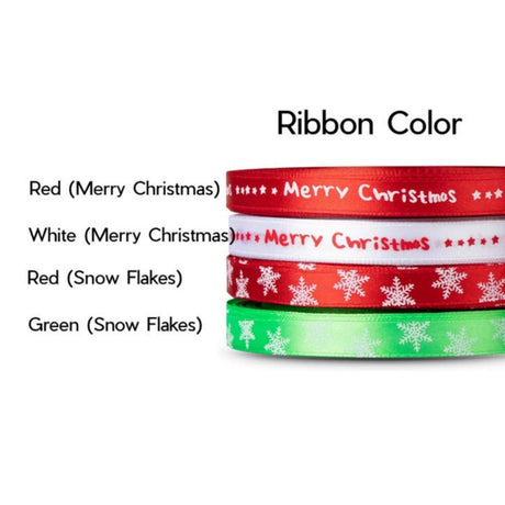 Custom Ribbon Colors - Merry Christmas Real Estate Store