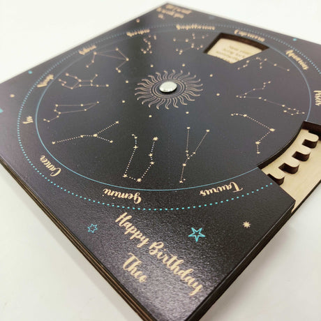 Birthday Gift Card with Zodiac Signs "Written In The Stars" - Real Estate Store