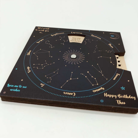 Birthday Gift Card with Zodiac Signs "Written In The Stars" - Real Estate Store