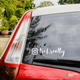 Car Decal «Instagram handle» - Real Estate Store