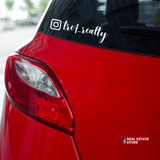 Car Decal «Instagram handle» - Real Estate Store