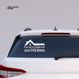 Car Decal «Name & Cell phone»‎ - Real Estate Store