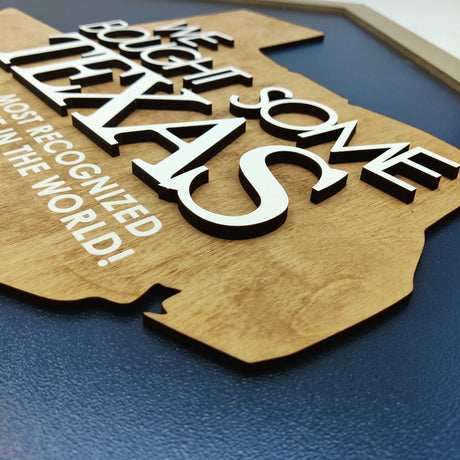 Closed House with USA State / We bought some Texas - Real Estate Store