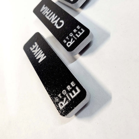 Custom Engraved Name Tag Badge - Real Estate Store
