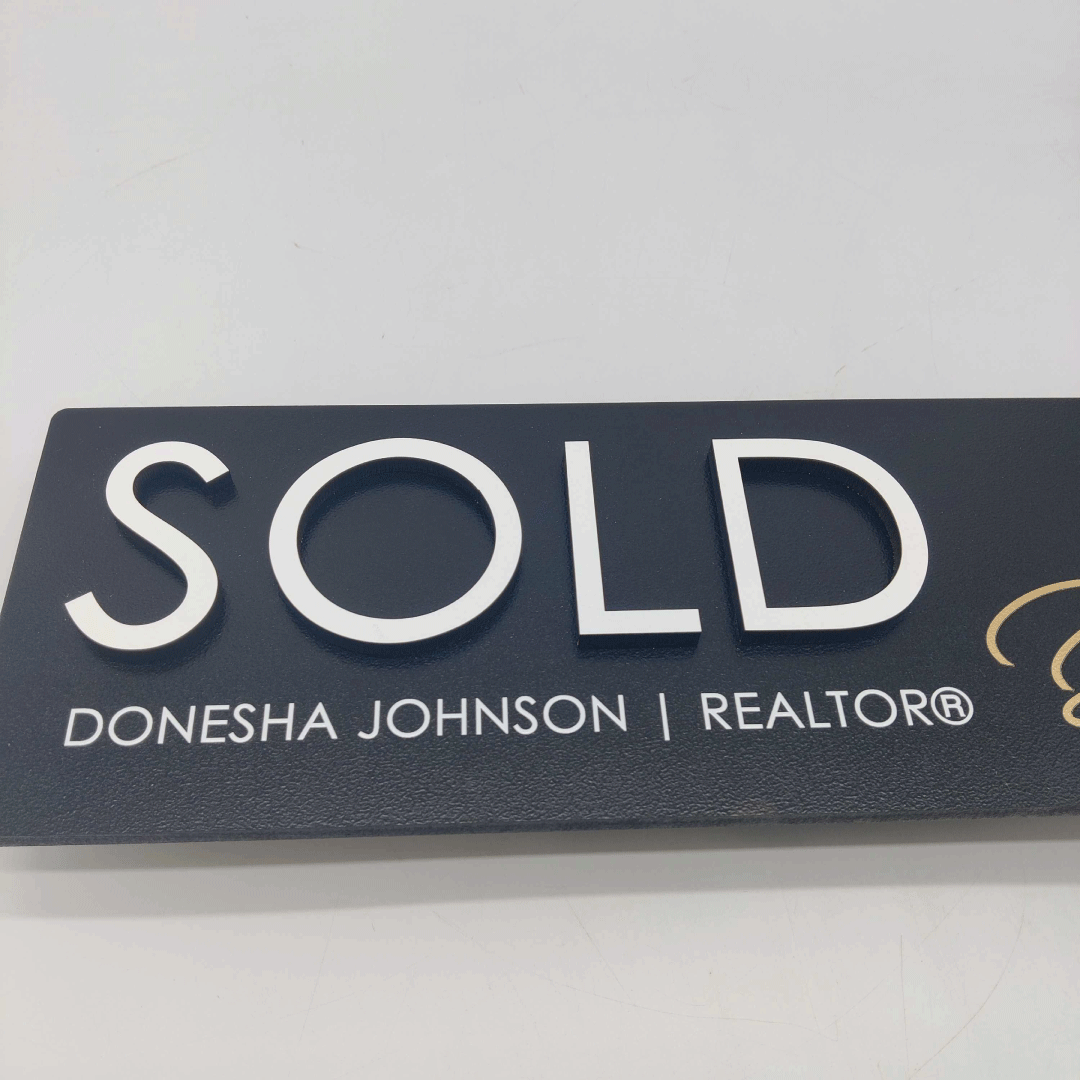 Sold Rectangle Sign