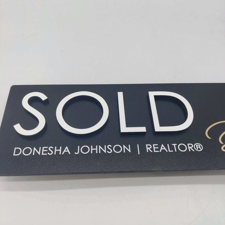 Sold Rectangle Sign