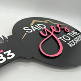 Double Sided Round Shaped Key - with a city Skyline - Real Estate Store
