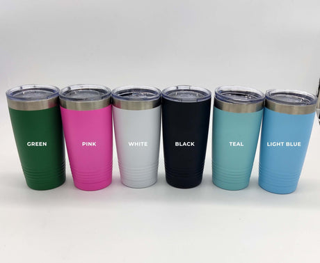 Engraved Tumbler - Ideas Come After Coffee - Real Estate Store