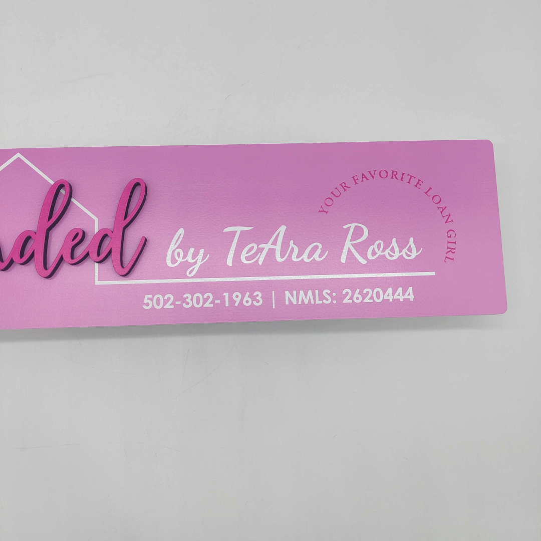 Pink Funded Sign