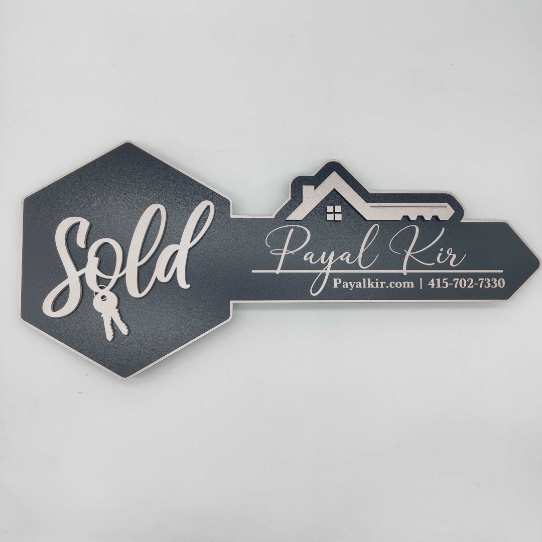 Rose Gold Sold Sign