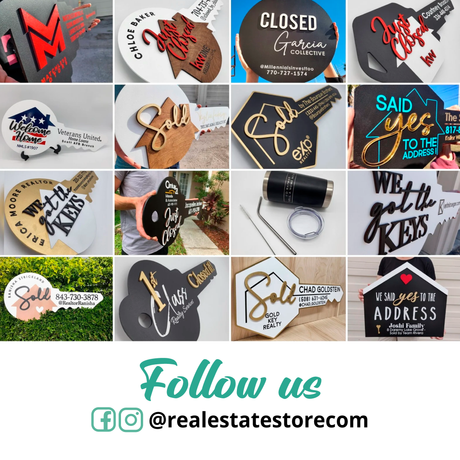 Follow Us on Social Media - Real estate Store