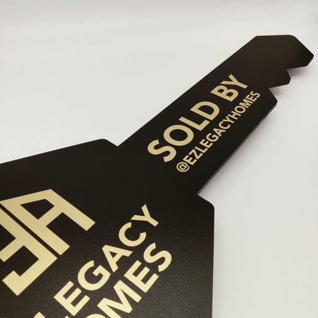 Hexagon Black Key «Sold by»‎ - Real Estate Store