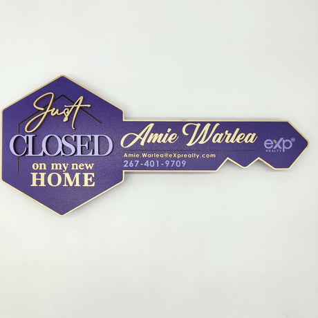 Hexagon Key with Outline - Real Estate Store