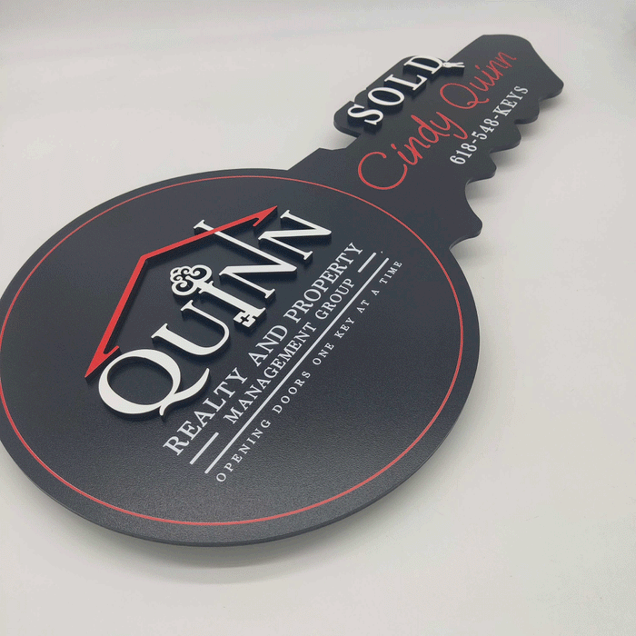Key Placement Sign Message Key Shaped Signs for Realtors: Marketing a Property – Real Estate Store