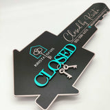 House Shaped Closing Sign - Real Estate Store