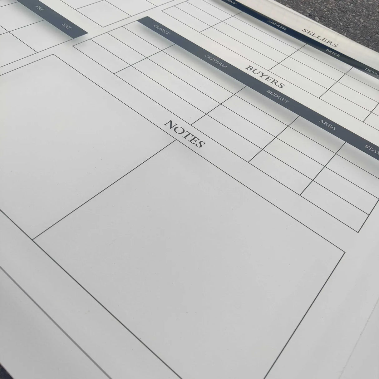 Acrylic Real Estate Planner