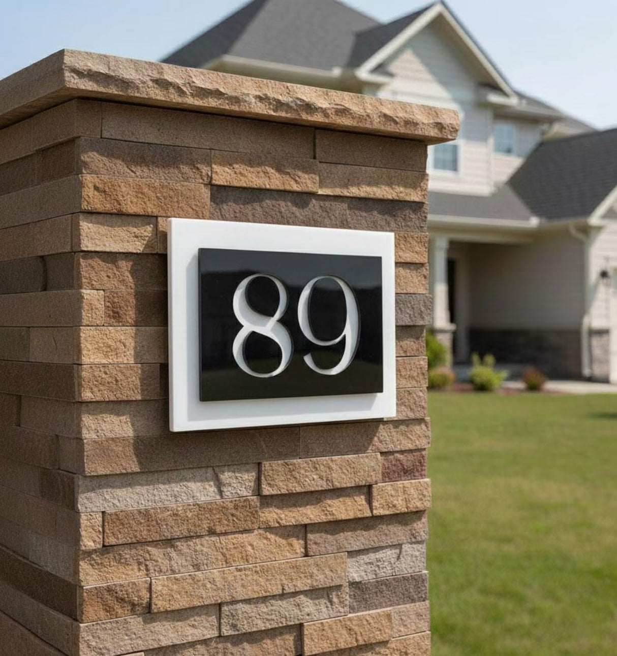 Custom Mirror House Address Signs