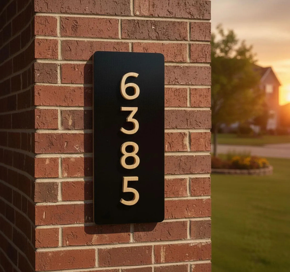 Modern Address Plaque