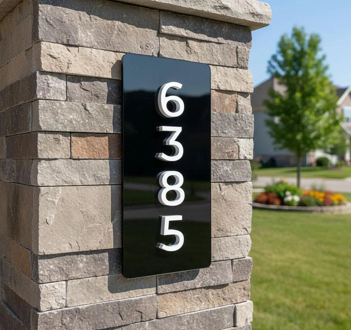 Modern Address Plaque