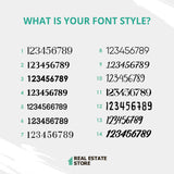 Custom Mirror House Address Signs