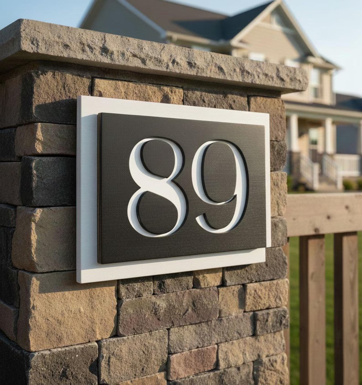 Custom Mirror House Address Signs