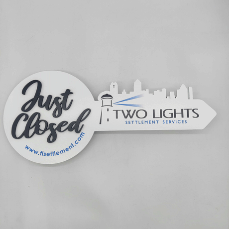 Just Closed Sign Two Lights