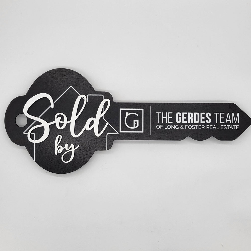 Key Property. Sign Key Shaped Props Classic Key Sign with House Outline – Real Estate Store