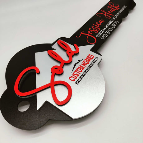 Key Shaped Props Classic «Sold» ‎Key Sign for Realtor - Real Estate Store