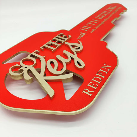 Key Shaped Props Got the keys Sign - Real Estate Store