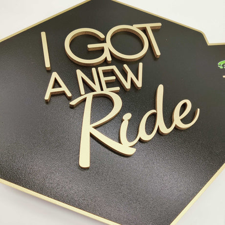 Key Shaped Props I Got a New Ride Realtor Sign - Real Estate Store