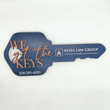 Key Shaped Props Key Sign with Caramel 3D We got the keys - Real Estate Store