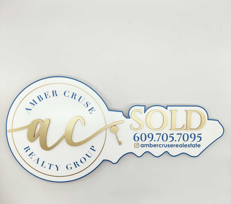 Key Shaped Props Real Estate Sign - Real Estate Store