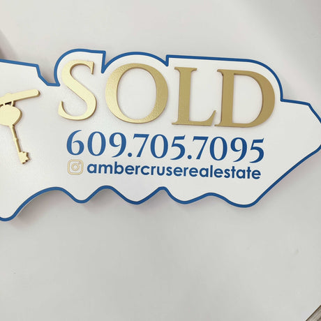 Key Shaped Props Real Estate Sign - Real Estate Store