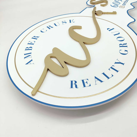Key Shaped Props Real Estate Sign - Real Estate Store