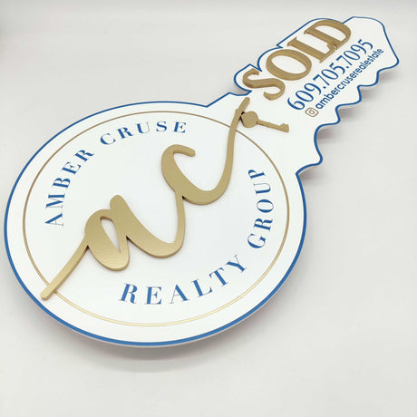 Key Shaped Props Real Estate Sign - Real Estate Store