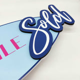 Key Shaped Props Surfing Board, Custom Shape Sold Sign - Real Estate Store