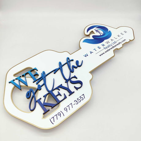Key Shaped Props We got the Keys Sign - Real Estate Store