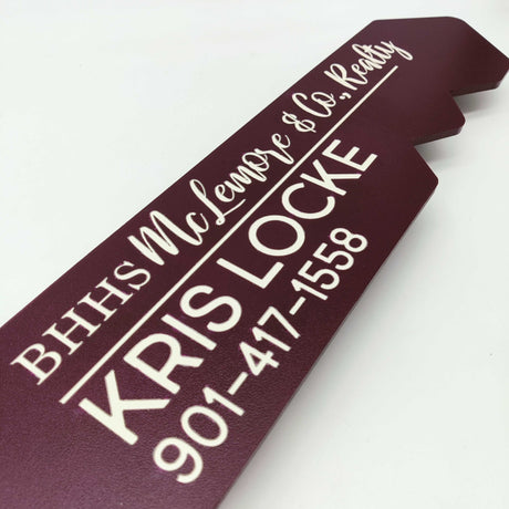 Key Shaped Said Yes To The Address Sign - Real Estate Store