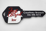 Key Shaped Sign «Just Closed» - Real Estate Store