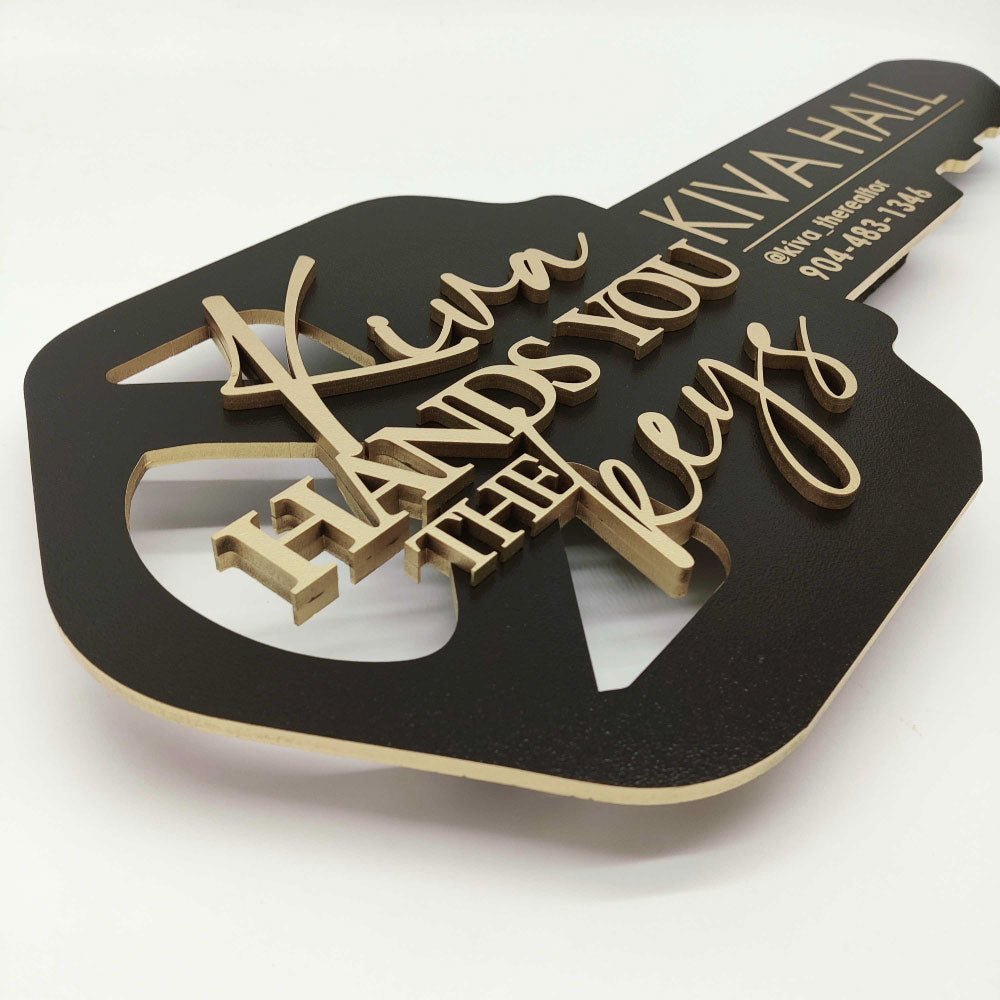 Want Key Sign Just Closed on My New Home, Sold Key Sign, Closing Photo Prop – Real ...
