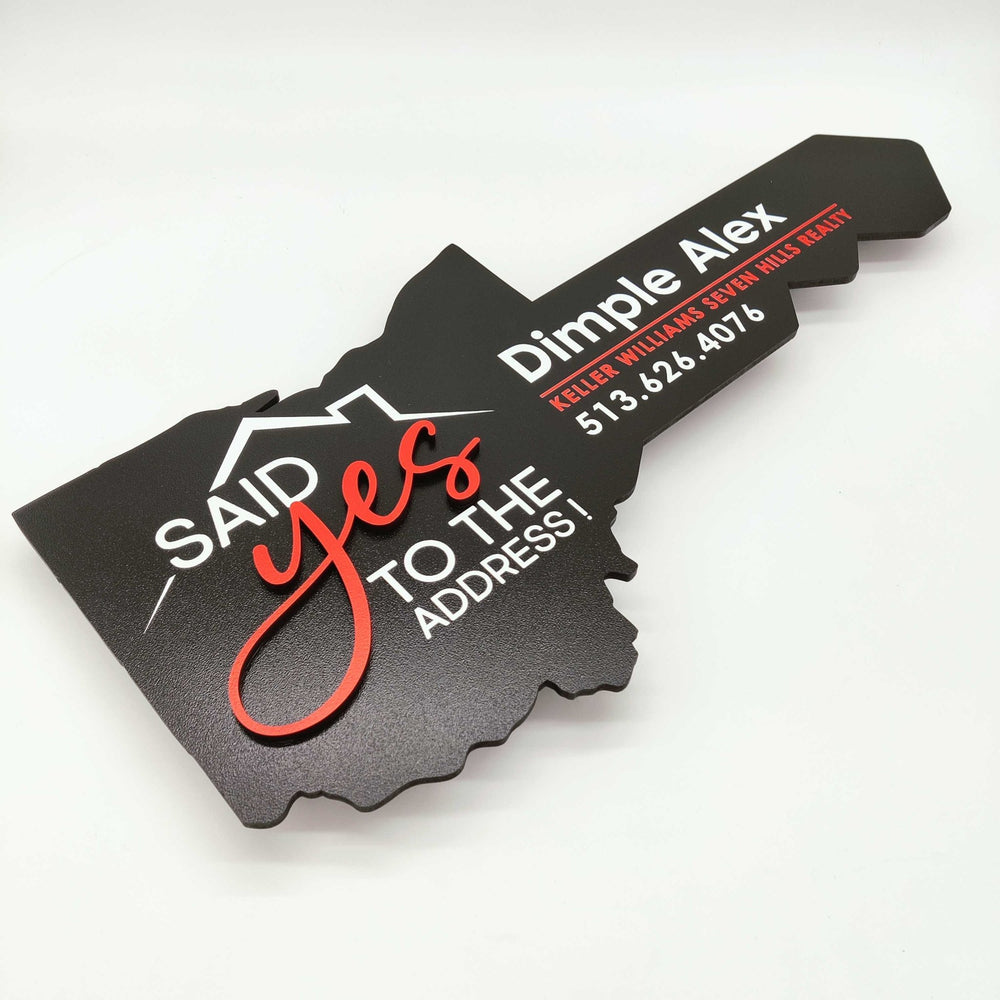Rectagle Realtor Key Key