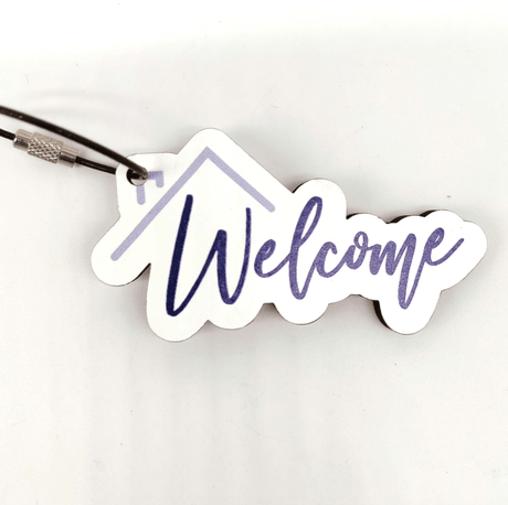 KeyChain for Realtor "Welcome Home" - Real Estate Store