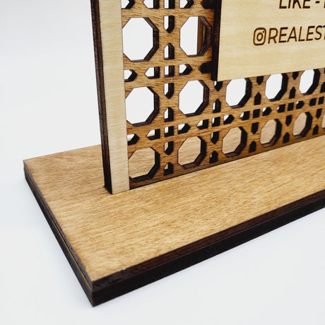 Office Desk Let's Get Social - Office Desk Sign - Real Estate Store