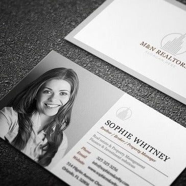Personalized Business Card for Realtors (Design & Print Service) - Real Estate Store
