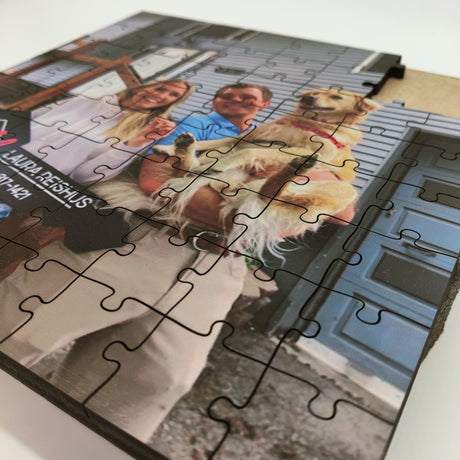 Personalized Wooden Puzzle Gift - Real Estate Store