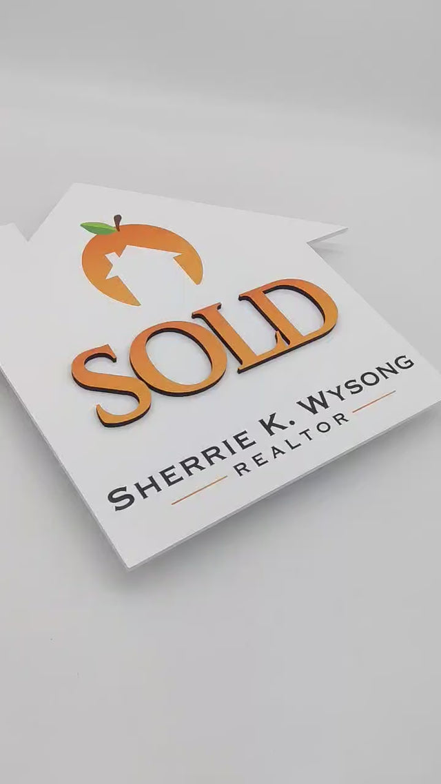 «Sold»‎ House Sign