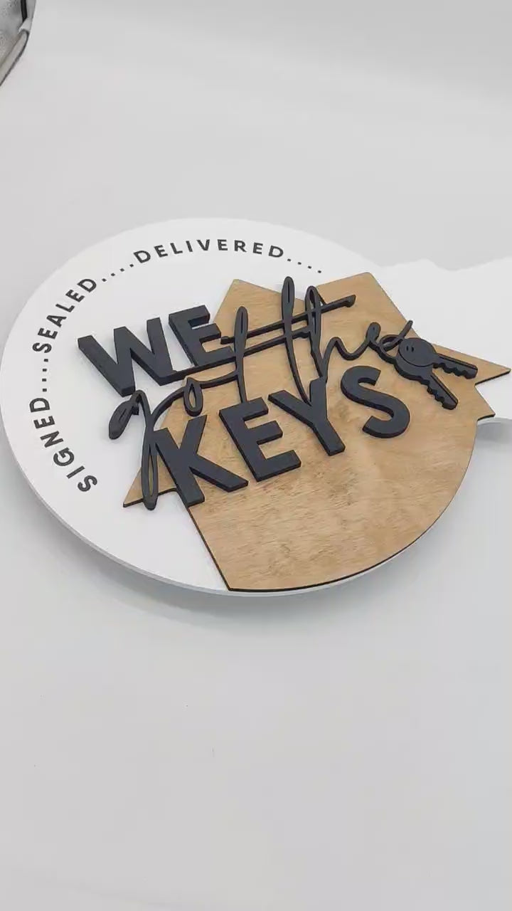 Key Shaped Sign Props «We've Got The Keys»