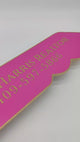 Key Shaped Pink Sold by Sign