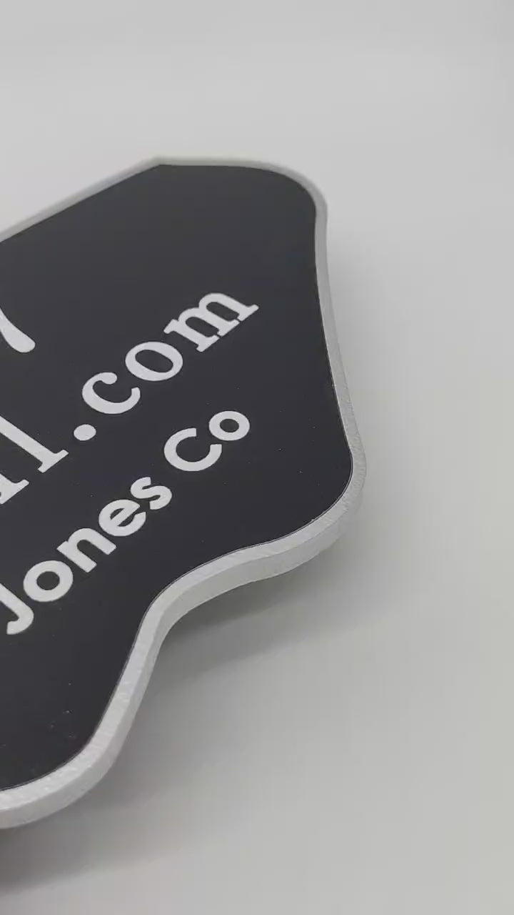 Round Shaped Sold Silver Sign
